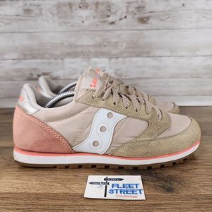 Saucony Jazz Originals Women's Pink Beige Casual Sneakers Size 8.5